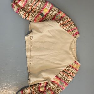 free people cropped sweatshirt